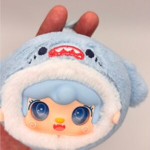 Blue Shark Plush Keychain for Kids